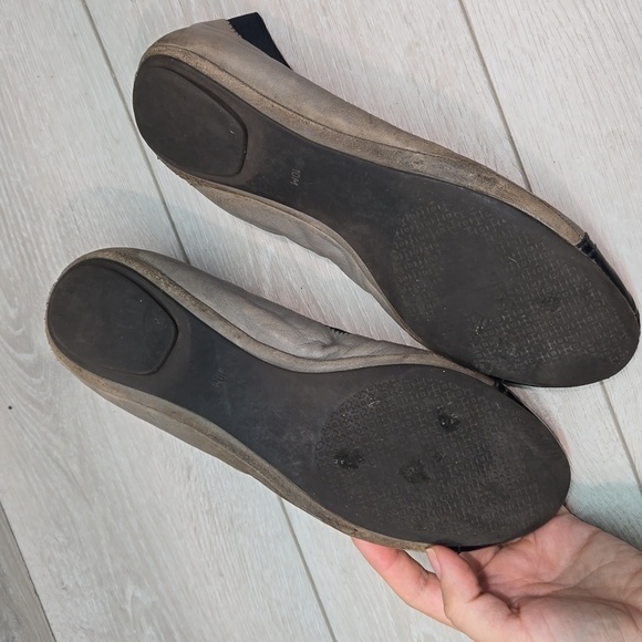 Tory Burch Womens Leather Carrie Ballet Flats shoes sz 10M - Picture 14 of 16